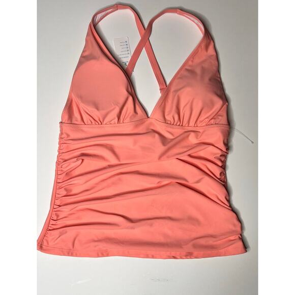 NWT Beachsissi Floral Swimsuits V-Neck Tummy Control Tankini Set Pink Women's XL - Picture 3 of 9